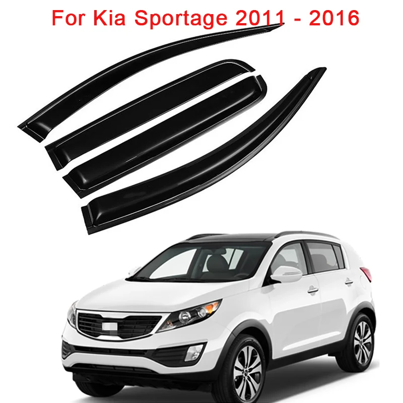 Козырек от ветра и дождя автомобиля дефлекторы тонированные окна экран для Kia