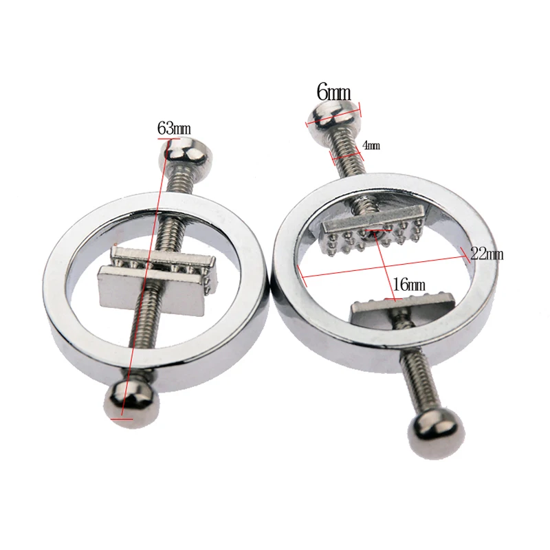1 пара Нержавеющая сталь регулируемые зажимы для сосков фетиш бдсм играть