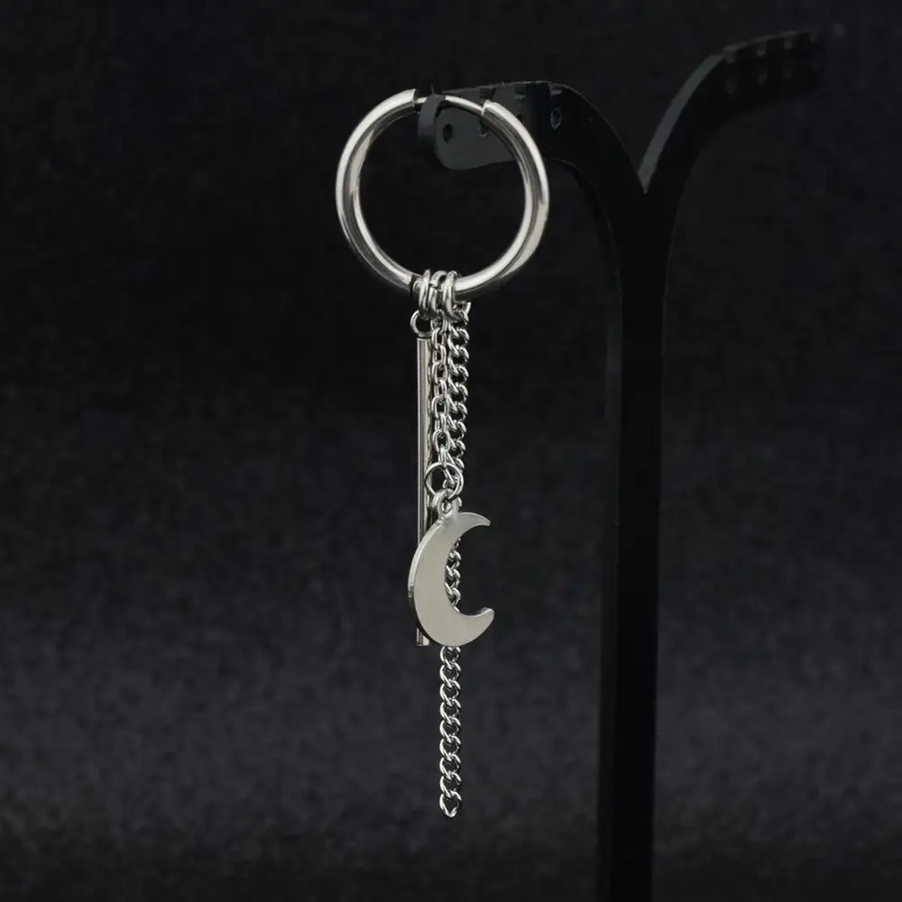 KPOP DNA корейская мода луна цепочка с кисточками 1 пара серебряный цвет кисточка JIMIN