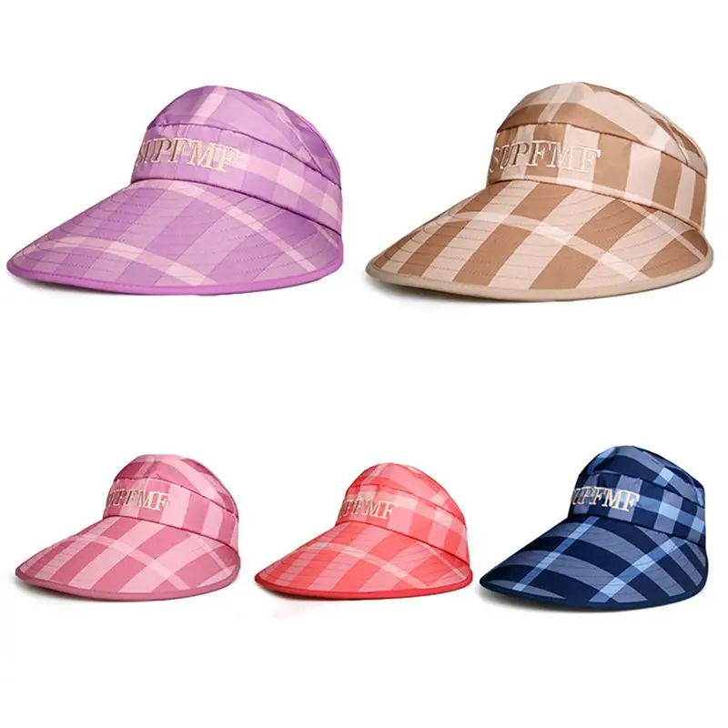 Летняя женская кепка с козырьком складная Регулируемая Кепка широкими полями и