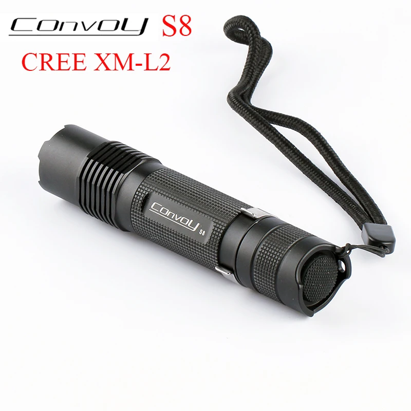Конвой S8 Cree XML2 T6 U2 светодиодный вспышка светильник Linterna Фонарик S2 плюс Фонари 18650