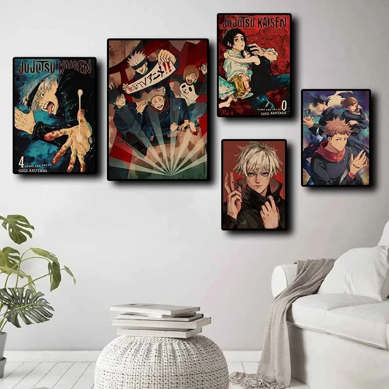 

Canvas Painting Japanese Anime Characters Modern Classic Nordic Poster Prints Wall Pictures Living Room Decor Wall Art for Child