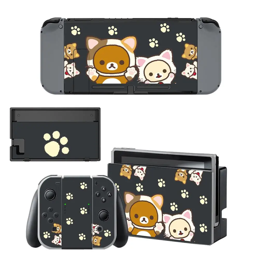 Наклейка Rilakkuma Korilakkuma Nintendo Switch наклейка s скины для контроллера консоли Joy