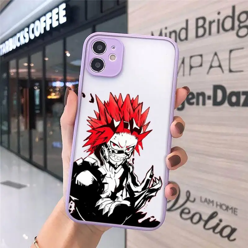 

My Hero Academia deku bakugou anime Phone Cases matte transparent For iphone 7 8 11 12 plus mini x xs xr pro max cover