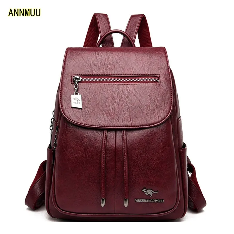 

Женский рюкзак из 100% натуральной кожи, новинка 2021, женские сумки на плечо, повседневные школьные сумки, модные рюкзаки для девочек-подростко...