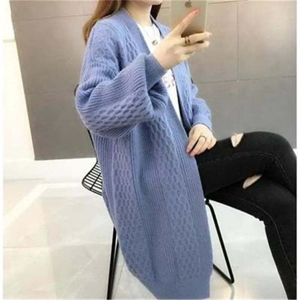 Весенний свитер кардиганы для женщин 2020 v-образный вырез рукав-фонарик открытая