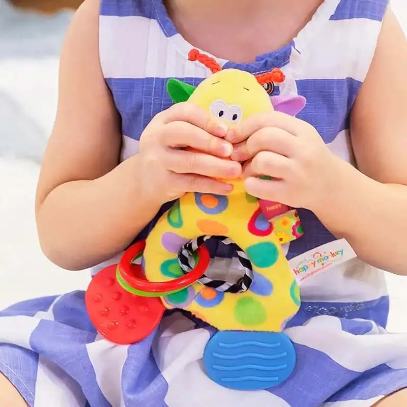 Детские плюшевые мягкие игрушки ручной понимание Прорезыватели для зубов Милый