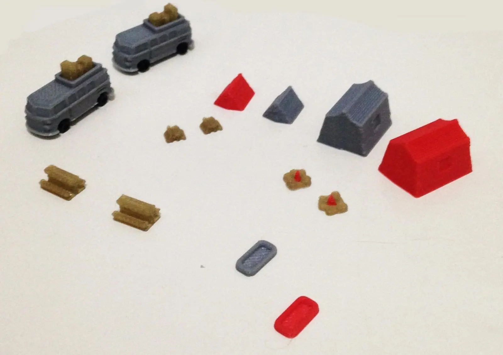 

Outland Models Campground Set: Bus Tent Table Boat N Scale 1:160 Train Railway