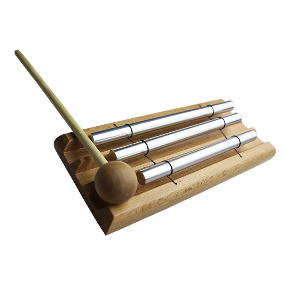 Настольная стук молитва Йога деревянная база дети медитация колокольчик с