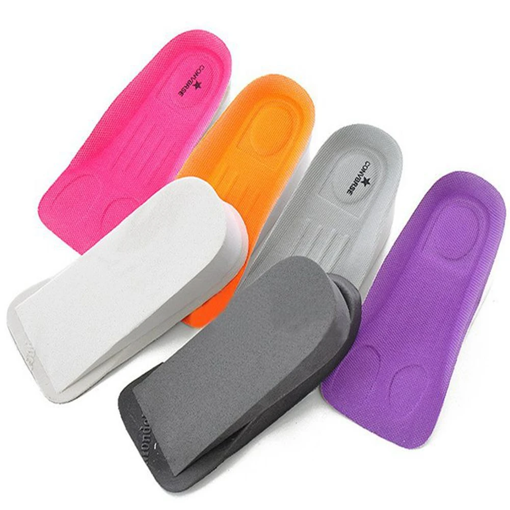 1 pair Random Color Height Increase Shoes Insole Foam Rubber Taller Shoe Insert Shoe pad Support Pad