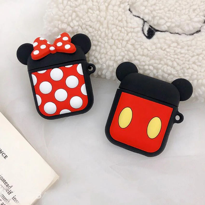 Для Airpods чехол 1/2 милый мультяшный защитный чехол Роскошный для Air pods беспроводной чехол для наушников для Apple Airpods 2 силиконовый чехол