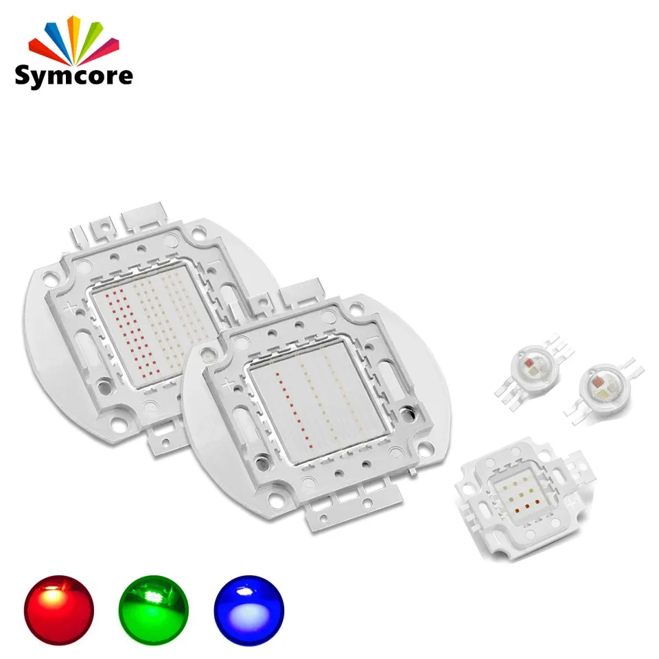 3W 9W 10W 20W 30W 50W 100W LED RGB High Power Stage Light Red Green Blue Chip DIY molding Source Beads | Освещение