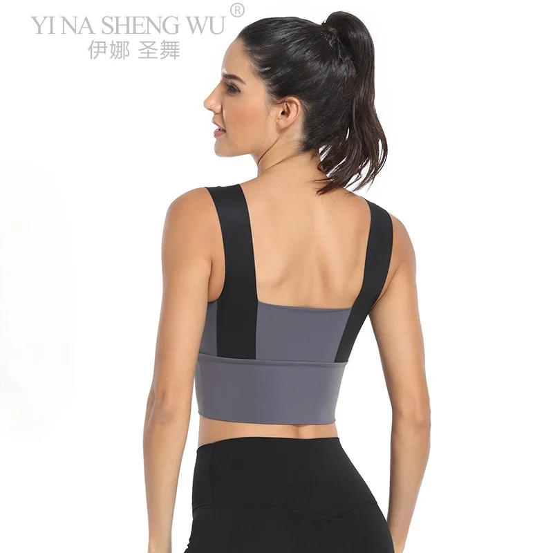 

Women Sport Bras Yoga Shirt Fitness Running Vest Underwear Padded Bra Sports Workout Tops Wireless Push Up Brassiere Large Size