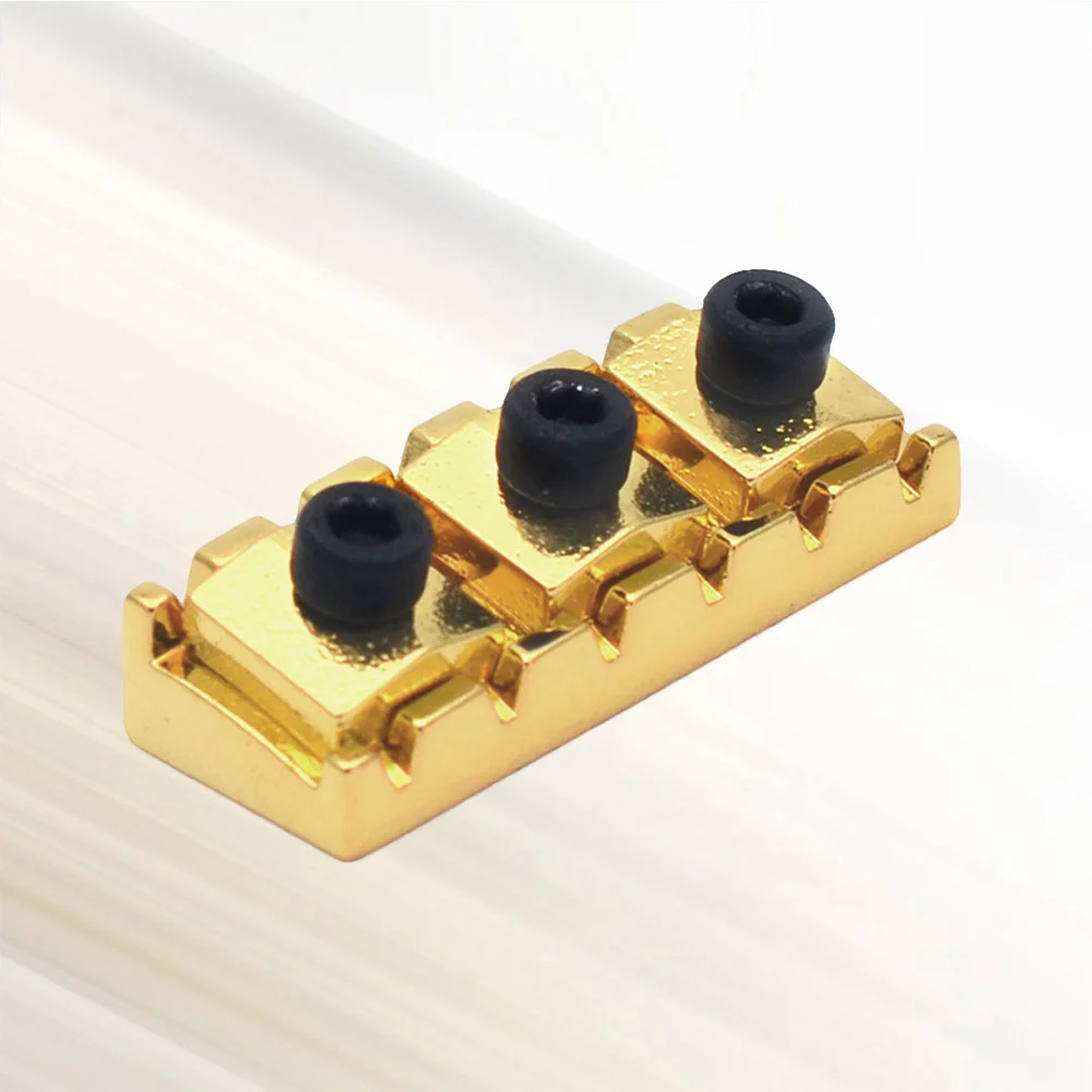 

Electric Guitar Tremolo System Bridge Locking Nut String Lock Double Lock System (Golden)