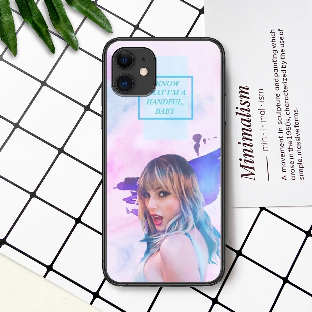 

Taylor Alison Swift Phone Case For IPhone 4 4s 5 5S SE 5C 6 6S 7 8 Plus X XS XR 11 12 Mini Pro Max 2020 black Waterproof Trend