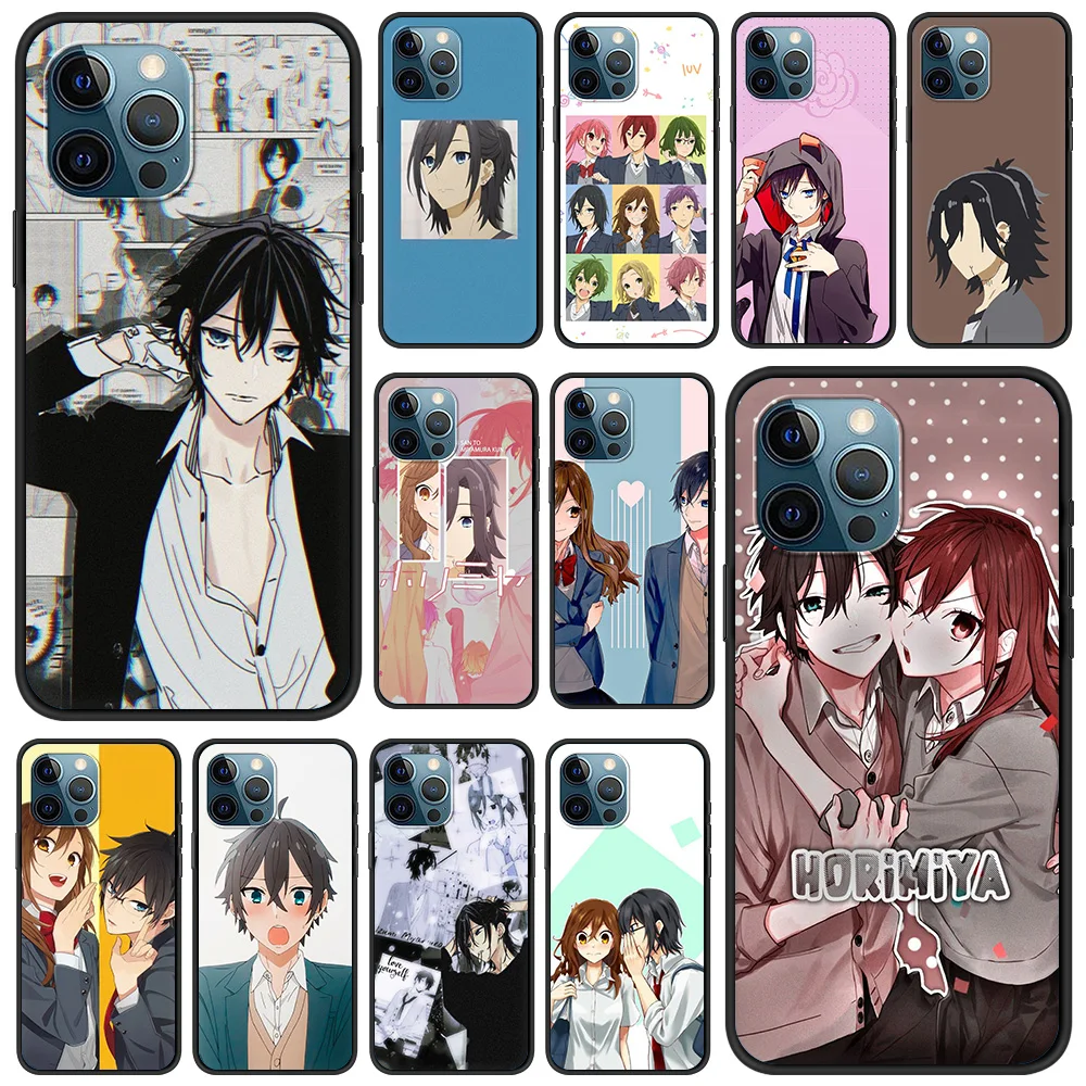 

Horimiya Miyamura Izumi Fundas Phone Case Cover For iPhone 11 12 13 Pro XS Max 8 7 Plus X XR Silicone Soft Shell Back Coque Bag