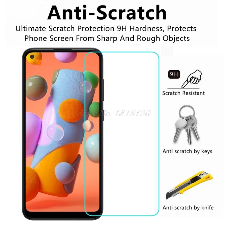 Закаленное стекло для Samsung Galaxy A11 SM A115F Защитная пленка экрана 9H защитное