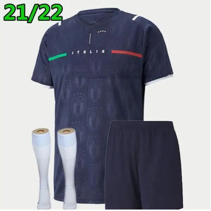 

BELOTTI Soccer Jersey 21 22BONUCCI football kit+Socks VERRATTI BARELLA CHIELLINI INSIGNE Maglietta da calciatore