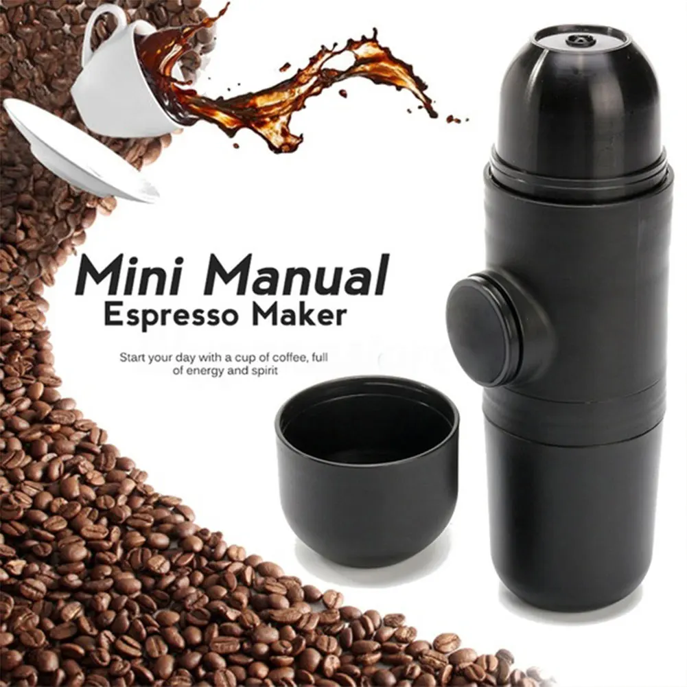 

Mini Portable Coffee Machine Pressure Espresso Manual Handheld Espresso Coffee Maker For Car Travel Camping Hiking Home Office