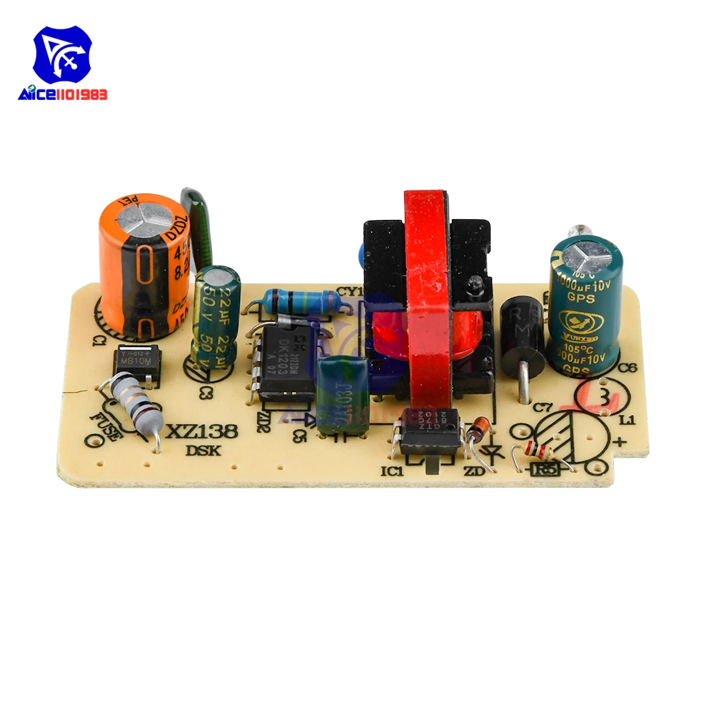 Diymore AC 100 240 В в постоянный ток 5 2 5a Импульсный блок питания барная плата штабивольт