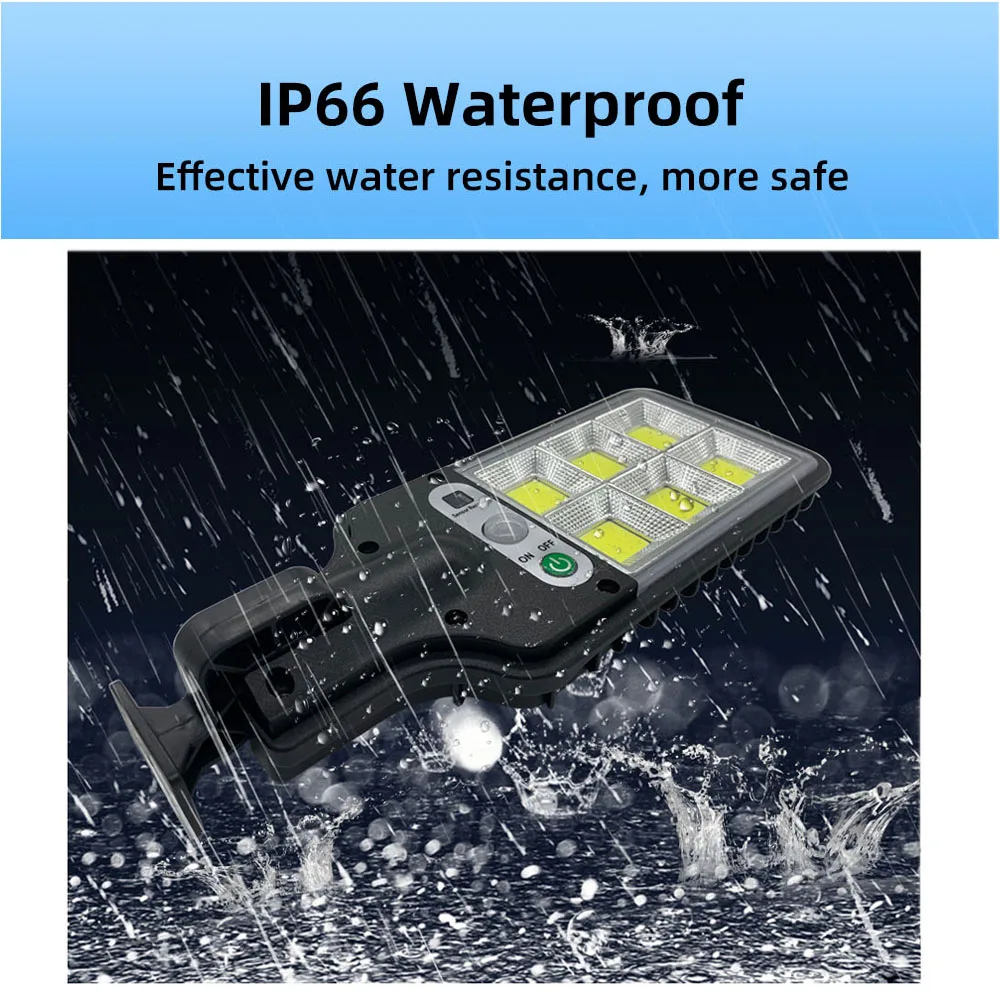 LED Solar Street Light Outdoor Exterior Waterproof With 3 Mode PIR Motion Sensor High Bright Lamp for Garden Patio | Лампы и освещение