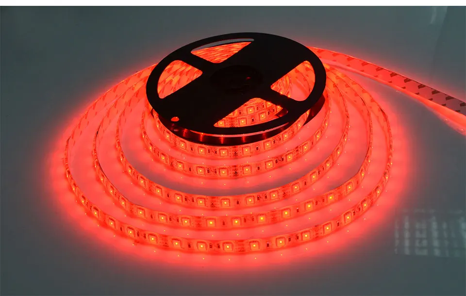 5 м/лот 5630 5050 2835 SMD RGB/белый/теплый белый Светодиодная лента 12 В гибкая светодиодная лента неоновая лампа лента 60 светодиодный s/M подсветка