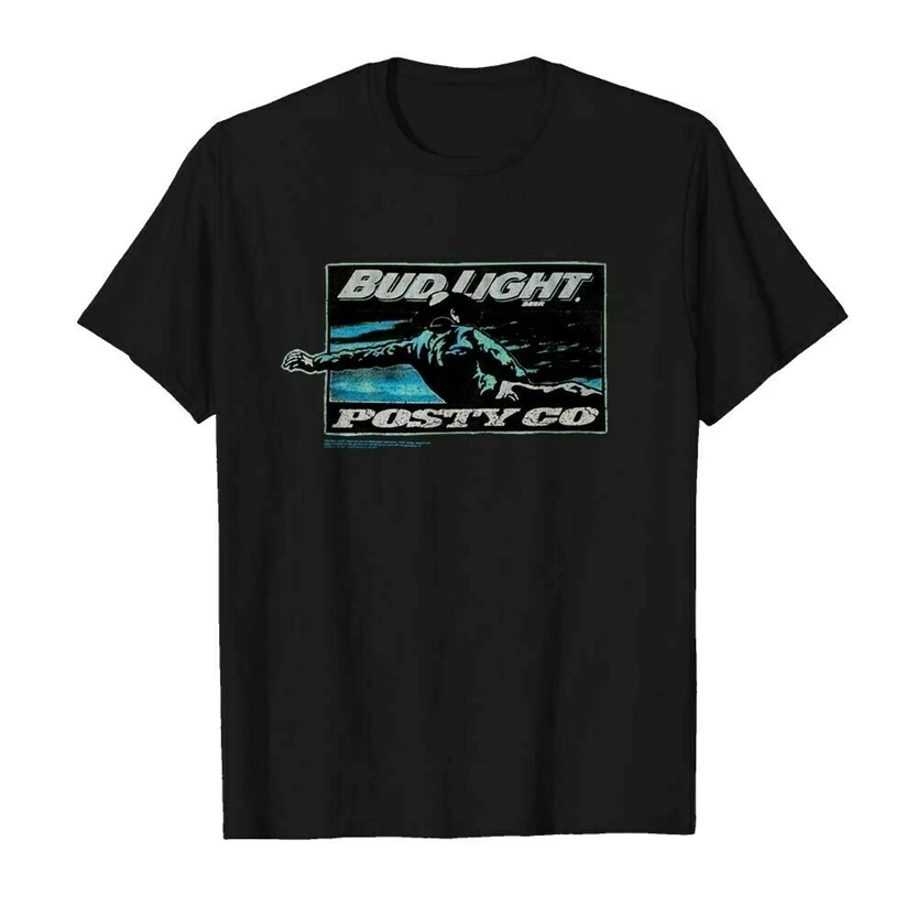 

Post Malone Bud Light Shirt - Black T-Shirt Hip-Hop Tee Shirt