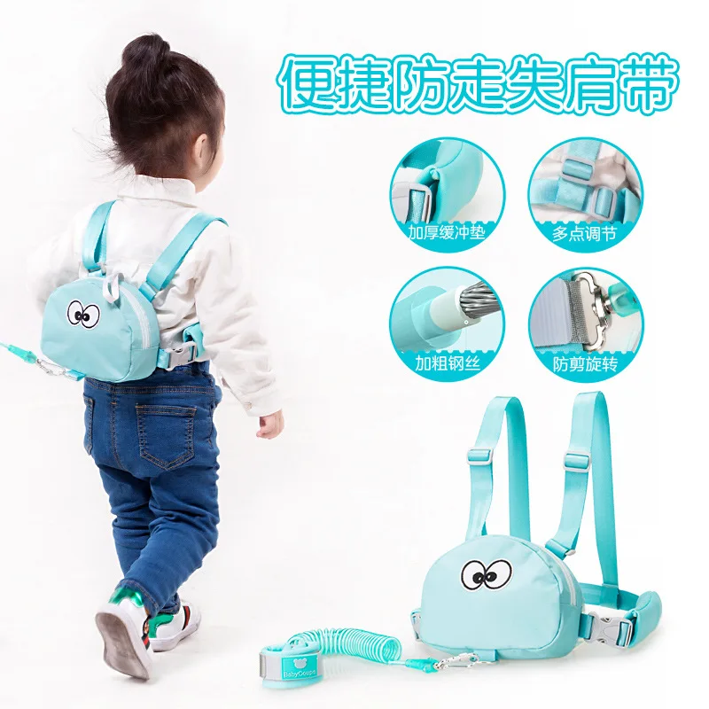 

Toddler Baby Kids Safety Harness Cut Continuously Child Leash Anti Lost Wrist Link Traction Rope Travel Backpack Baby Carriers