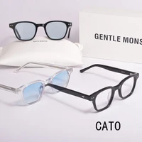 2021 fashion korean brand gentle cato glasses women reading blue light blocking fake prescription eyeglasses frames men