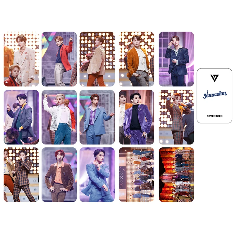 

15Pcs/Set KPOP Seventeen Team Album Collection Love Letter Photo Card PVC Cards Self Made LOMO Card Photocard