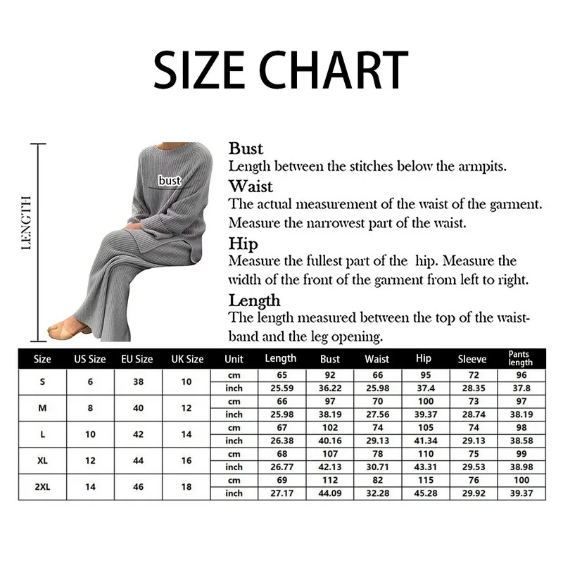 

Oeak 2021 Sweater Set Women Tracksuit Spring Autumn Knitted Suits 2 Piece Set Warm O-Neck Sweater Pullovers Wide Legs Pants