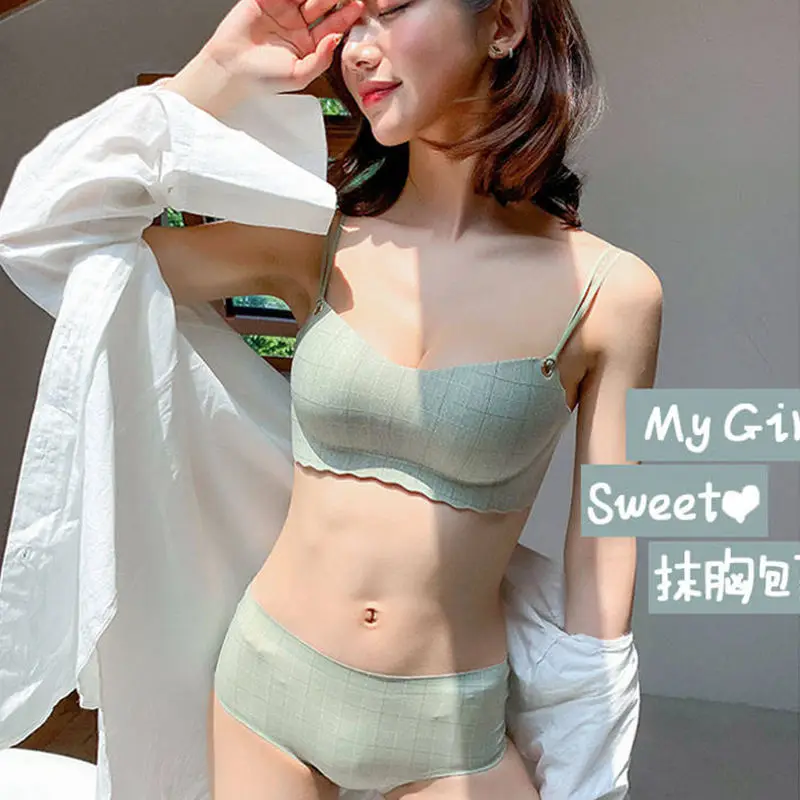 Нижнее белье для женщин бюстгальтер без стальных колец девочек тонкий учеников
