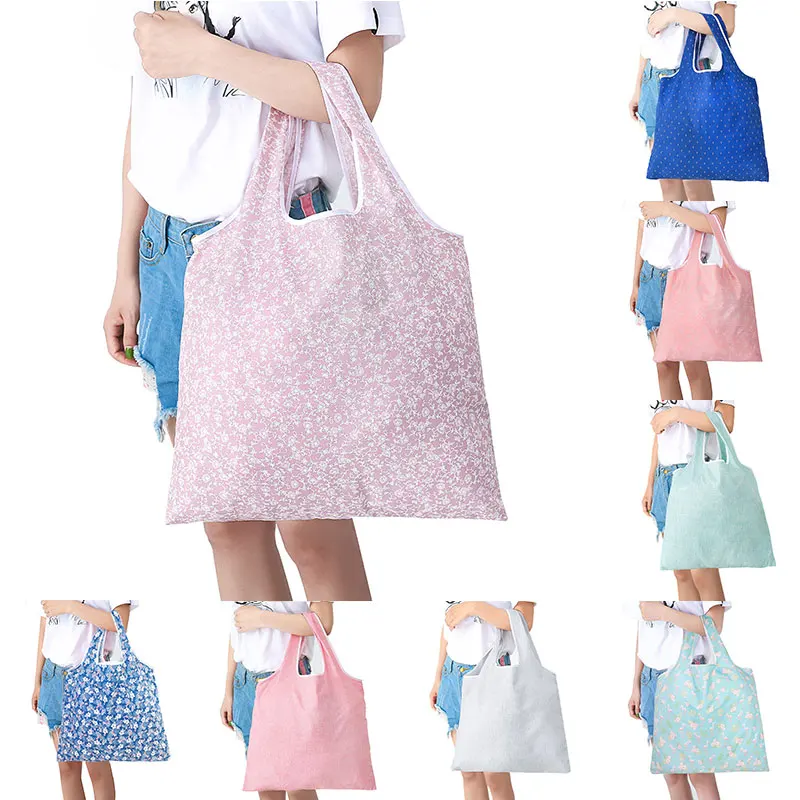 

Printing Shopping Bag Lady Large Shopper Pouch Grocery Eco Bag Storage Handbags Travel Bag Foldable Cloth Unisex Reusable Tote