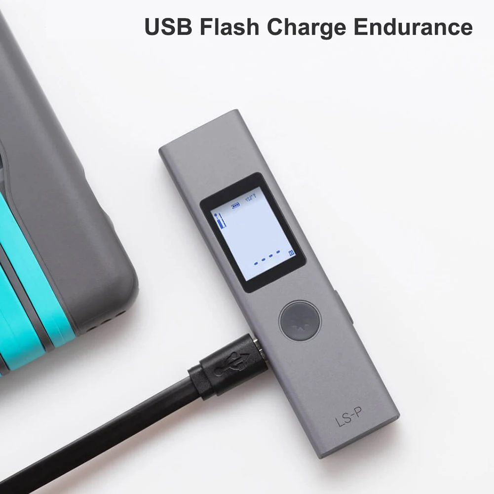 

LS-P Portable Laser Distance Meter Mini Laser Rangefinder Chargable Laser Range Finder Measure Diastimeter