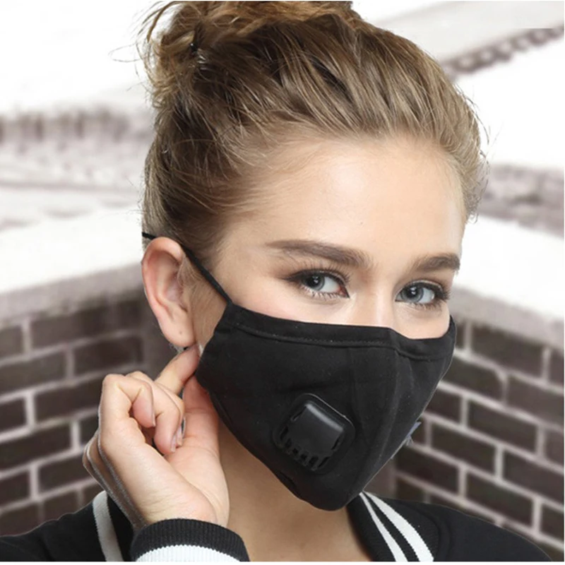 Kpop маска против пыли PM2.5 грипп рот маска с угольным фильтром тканевый респиратор медицинская черная маска на губы для зимнего бега
