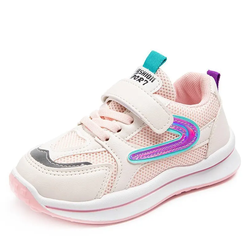 

Весенние детские кроссовки 2021, детская спортивная обувь для девочек, студентов, сетчатая дышащая обувь для мальчиков, Нескользящие школьные кроссовки для бега