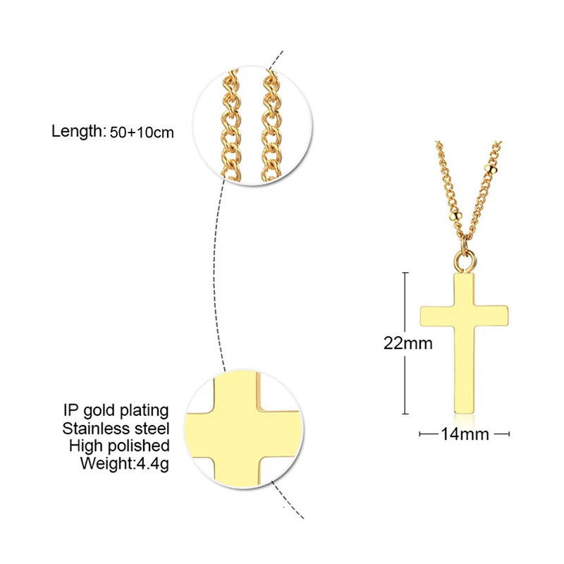 Женское Ожерелье с золотым крестиком регулируемая цепочка элегантный подарок на