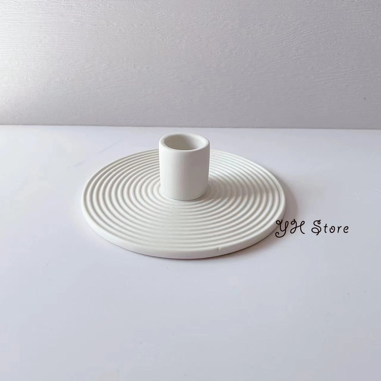 Подсвечник бетонная форма силиконовая для свечей подсвечника минималистичный