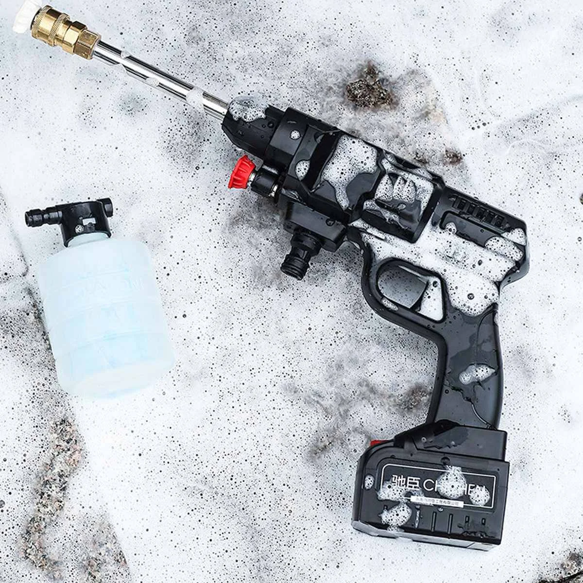 Продажа 36 в 35 бар Беспроводной мойщик высокого давления, перезаряжаемый пистолет для мойки автомобиля, портативный Электрический водяной пистолет,... Pаспродажа 36 в 35 бар Беспроводной мойщик высокого давления, перезаряжаемый пистолет для мойки автомобиля, портативный Электрический водяной пистолет,...