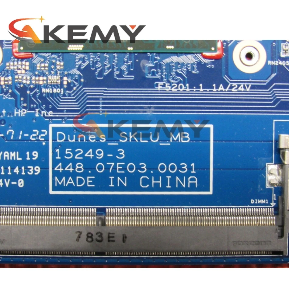

846994-001 846994-601 846994-501 UMA w i3-6100U CPU Laptop Motherboard for HP ProBook 11 G2 NoteBook PC