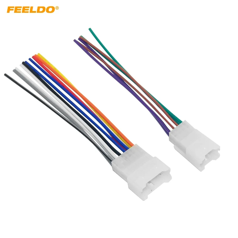 

FEELDO Car OEM Audio Stereo Wiring Harness Adapter For Toyota/Scion Relevant Install Aftermarket CD/DVD Stereo #1794