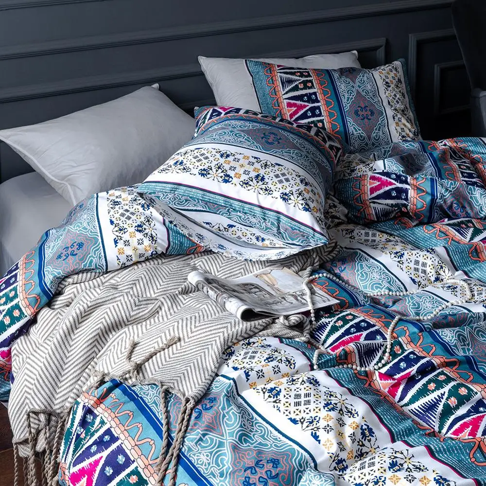 Домашний текстиль набор пододеяльников наволочки мягкое постельное белье из
