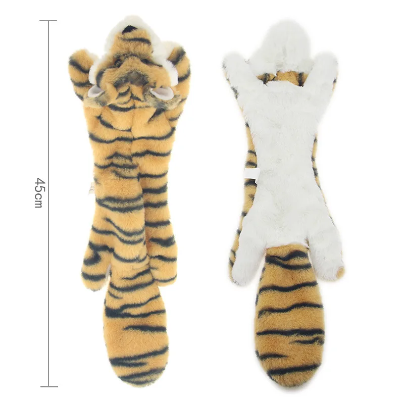 tiger Милые игрушки для домашних животных, жевательные пищалки, животные, игрушки для домашних животных, плюшевый щенок, Тонущая белка для собак, кошка, жевательная пищалка, игрушки, товары для собак - Цвет: tiger