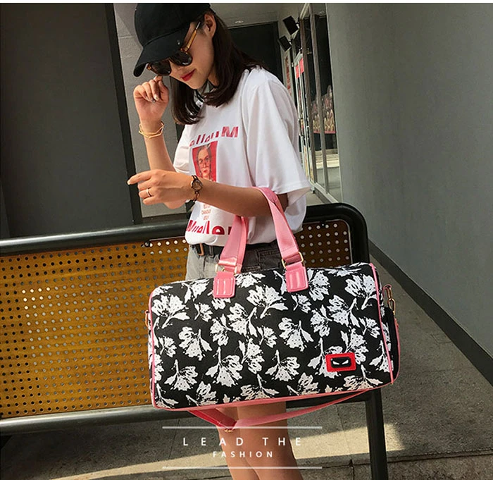 New Flowers Women Gymtas Yoga Bolsa Waterproof Sports Bags Shoes Men Gym Bags For Training Bag Tas Fitness Travel Sport Handbag
