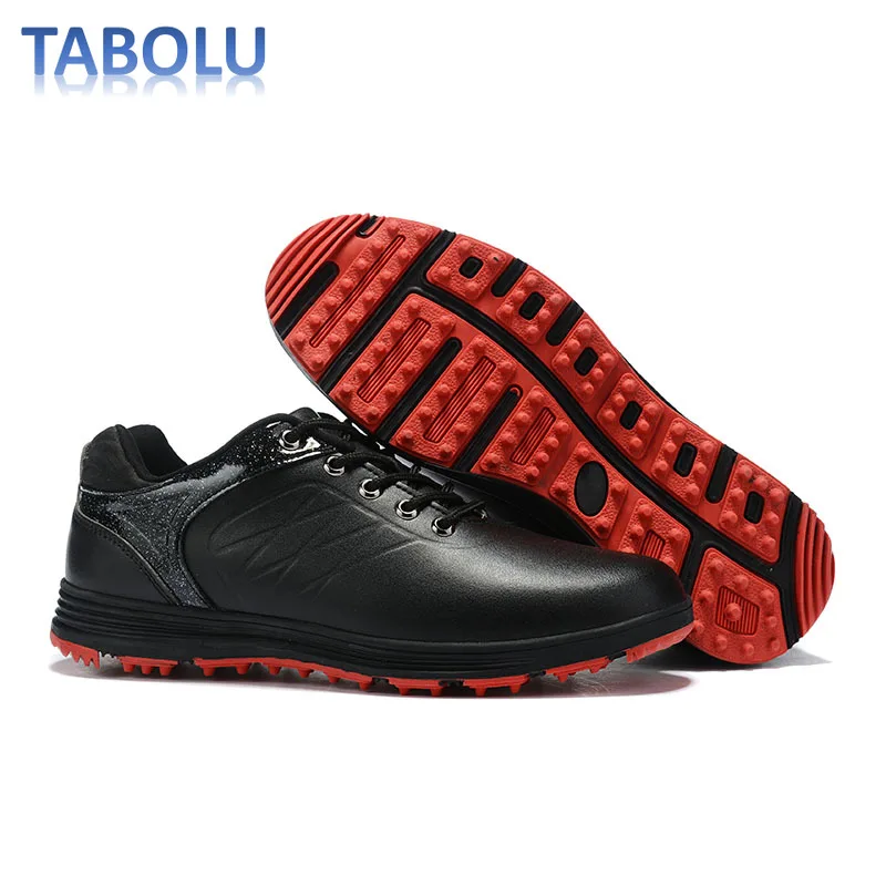Men's Golf Shoes Outdoor Non-slip Golf Walking Sneakers Mens Lace-up Sneakers Comfortable and Breathable Golf Training Shoes Men