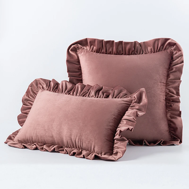 

Inyahome Velvet Decorative Throw Pillow Covers Soft Solid Square Cushion Case for Couch Green 18 x 18 inches 45 x 45 cm Pillow