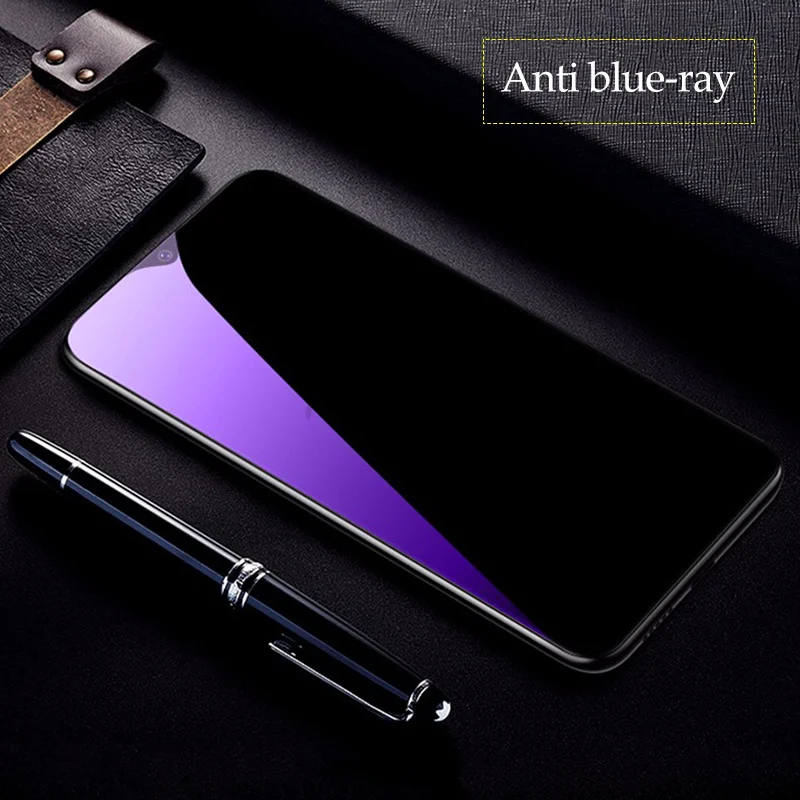 2 шт Полное закаленное стекло для Xiaomi Redmi Note 8 7 Pro защита экрана 9H анти Blu-Ray закаленное стекло для Redmi Note 8 7 Pro