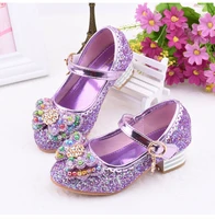spring spring childrens kids girls mules clogs shoes princess leather shoes sandals wedding shoes high heels bowtie dress shoes