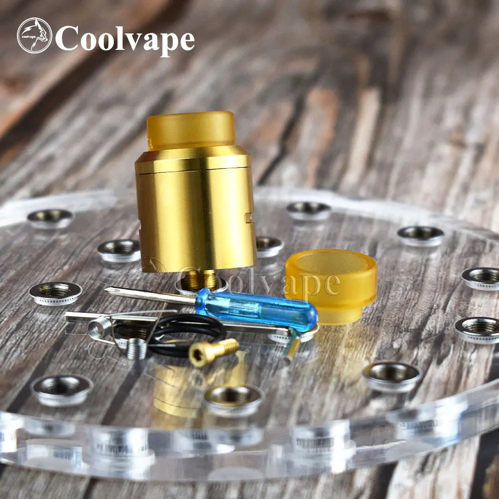 coolvape Apocalypse RDA 24mm Adjustable with pin BF Vaporizer Airflow Control Rebuilding tank vs goon v1.5 rda | Электроника