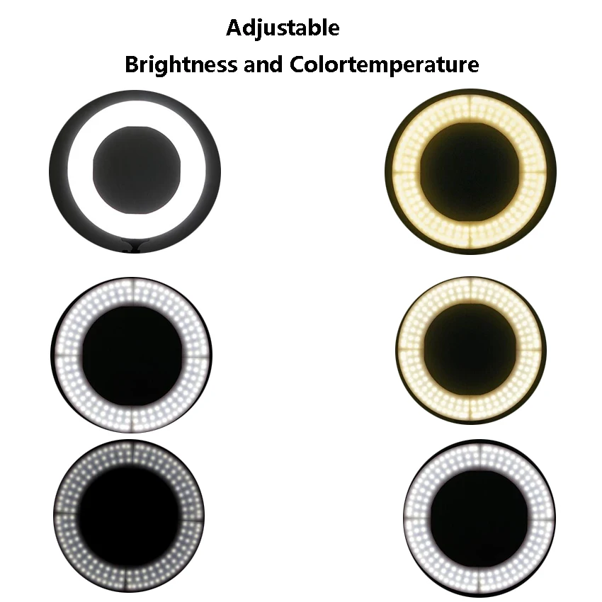 Светодиодный кольцевой светильник 14 дюймов лампа с держателем для телефона